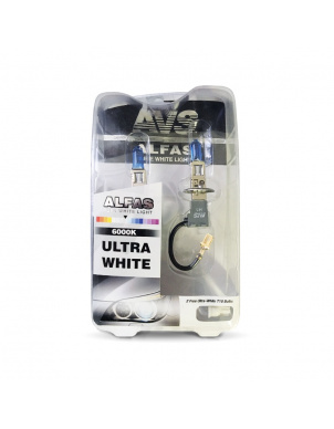 Газонаполненные лампы AVS ALFAS Pure-White 6000К H1 12V 85W (к-т 2+2 (T-10) фото 1