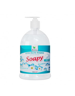 Крем-мыло жидкое увлажняющее с дозатором "Soapy" 1000 мл, Clean&Green CG8096 фото 1