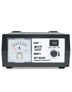 Зарядное устройство для авто и мото аккумуляторов AVS BT-6020 (7A) 6V/12V фото 2