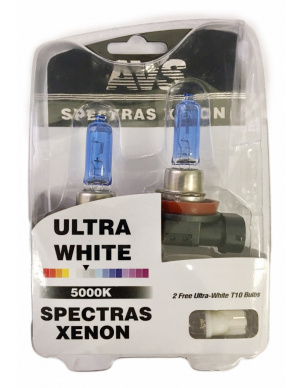 Газонаполненные лампы AVS SPECTRAS Xenon 5000K H11 12V 75W (к-т 2+2 (T-10) фото 1