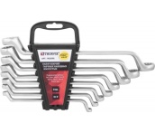 Набор ключей гаечных накидных изогнутых серии ARC, 6-22 мм, 8 предметов, Thorvik W2S8PR (52622) на держателе