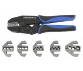 Клещи обжимные со вставками в наборе, Jonnesway AR030058, 7 предметов (49993)