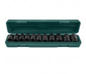 Набор головок ударных 1/2 DR, 10-24 мм, 11 шт., Jonnesway S03A4111S