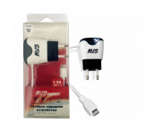 Сетевое зарядное устройство с micro USB, AVS TMC-111 (1,2А)