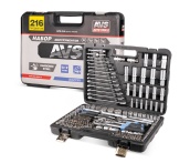 Набор инструментов 216 предметов "MASTER" AVS MTS-216 (A85359S) в кейсе