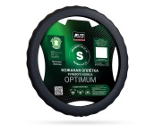 Оплетка на руль, эко кожа (S, черный) AVS SLE-296S-B (A40233S)