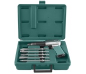 Молоток пневматический 2100 уд/мин, патрон H10, с насадками, 8 предметов, Jonnesway JAH-6833HK (47496)