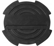 Опора резиновая с отбортовкой для подкатных домкратов, d-116 мм, Н-18 мм, Ombra OHT1003