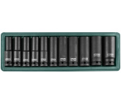 Набор ударных головок глубоких 1/2 DR, 10-24 мм, 11 шт., Jonnesway S03AD4111S
