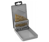 Набор спиральных сверл по металлу HSS TiN, d1.5-6.5 мм, 13 шт., Thorvik TDBS13 (52480) в металлическом кейсе