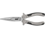 Длинногубцы прямые с двухкомпонентными рукоятками, 200 мм, Thorvik LNP0200 (52187)