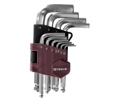 Набор ключей торцевых шестигранных коротких с шаром, H1.5-H10, 10 шт., Thorvik HKSB10S (53064)