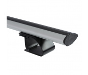 Багажник на крышу Renault Duster (2021-г.в.), Delta D-011-231 (Аэро рейки Compact, 1.2 м., черные опоры)