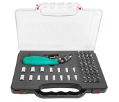 Отверточная рукоятка трещоточная c гибкой головкой и насадками 53 шт, Jonnesway DR0253S