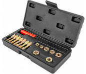 Набор для восстановления резьбы (M6-М12, 15 предметов) Thorvik RTK15 (53218)