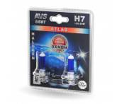 Лампы галогеновые AVS ATLAS /5000К/ H7.12V.55W (блистер, 2 шт.)