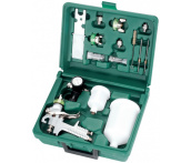 Краскопульт и аксессуары к нему, 16 предметов, Jonnesway JA-HVLP-1080G