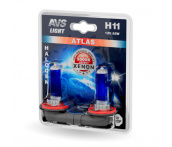 Лампы галогеновые AVS ATLAS /5000К/ H11.12V.55W (блистер, 2 шт.)