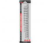 Набор головок торцевых 1/4", 3/8", 1/2"DR TORX (E4-E24) (14 предметов) AVS NTX-14M (A07827S)