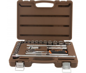 Набор головок с аксессуарами 1/2 DR, 8-32 мм, 24 предмета, Ombra 911224