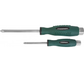 Отвертка ударная, силовая под ключ, крестовая PH2х100 мм, Jonnesway D70P2100