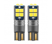 Светодиодная лампочка T144 T10 /белый/ (W2.1x9.5D) CANBUS 10SMD 3030 12-24V 3W (2 шт.) AVS A40833S