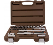 Набор головок с аксессуарами 1/2 DR, 8-32 мм, 25 предметов, Ombra 911225