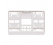 Рамка под номерной знак японских, американских авто 290х170 мм (белая) AVS RN-22