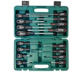 Набор отверток стержневых FULL STAR, 16 предметов, Jonnesway D04PP16S (47914) в кейсе