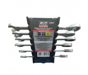 Набор ключей комбинированных трещоточных (8-17 мм) 6 шт, AVS K6N6P (A40058S)