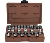 Набор головок внешний TORX, и насадок с битами TORX, 22 предмета, Ombra 953222