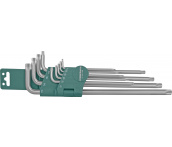 Набор угловых ключей Torx Extra Long Т9-Т50 (10 шт) Jonnesway H12S110S