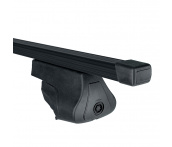 Багажник на крышу KIA Sportage IV (2016-2021 г.в.) Delta D-026-001 (прямоугольные рейки, черные, 1.3 м.) Partner Optima LR5, в сборе