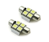 T11 C007 /белый/ (SV8,5/8) 4x5050 SMD 31mm. Canbus, блистер, 2 шт