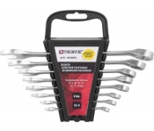 Набор ключей гаечных комбинированных серии ARC, 6-19 мм, 8 предметов, Thorvik W3S8PR (52612) на держателе