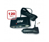 Разветвитель прикуривателя 12/24V (на 3 выхода) AVS CS301