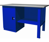 Верстак с одной тумбой с дверцей (1390х686х845 мм) Ombra OWB1-10 (55919)