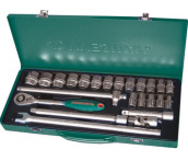 Набор головок 1/2 DR, 10-32 мм, 24 предмета, Jonnesway S04H4524S