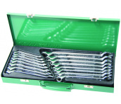 Набор комбинированных ключей с накидным профилем, 7-24 мм, 16 шт, Jonnesway W69116S