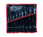 Набор ключей накидных изогнутых в сумке (6-24 мм) (9 предметов) AVS K2N9M