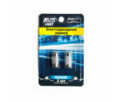 T11 SV036 /белый/ (SV8,5) 4SMD 2835, 28 мм, блистер 2 шт