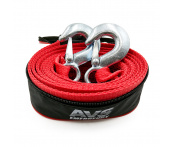 Трос буксировочный, усиленный AVS EXPERT ST-55H (5т, 5м, 2 крюка, в сумке)