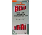 Набор отверток диэлектрических, 7 предметов, Jonnesway D02AC07S