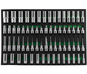 Набор инструментов, 66 предметов в EVA ложементе 560x400 мм, Jonnesway S04HD4366SV