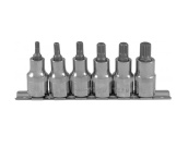 Набор насадок торцевых 1/2 DR с вставками-битами SPLINE, M5-M12, 6 предметов, Ombra 912706