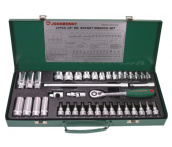 Набор головок 3/8 DR, 6-24 мм, 40 предметов, Jonnesway S04H3141S