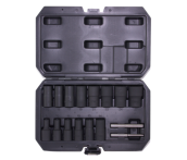 Набор головок торцевых спиральных для поврежденного крепежа 1/2"DR, 8-27 мм, 16 предметов, Thorvik BESS1216 (53902)