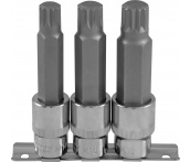 Набор насадок торцевых 1/2 DR с вставками-битами SPLINE, M14-M18, 100 мм, 3 предмета, Ombra 921703