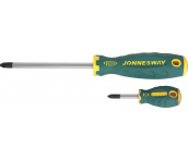 Отвертка Anti-Slip Grip Pozidriv PZ4 10x200x329 мм, Jonnesway D71Z4200