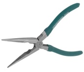 Длинногубцы прямые, многофункциональные, с ПВХ рукоятками, 200 мм, Jonnesway P068 (47120)